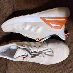 Adidas White and Orange Sneakers